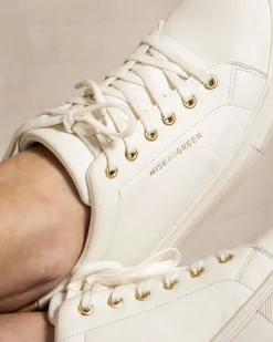 Femme Mise Au Green Baskets unies à lacets