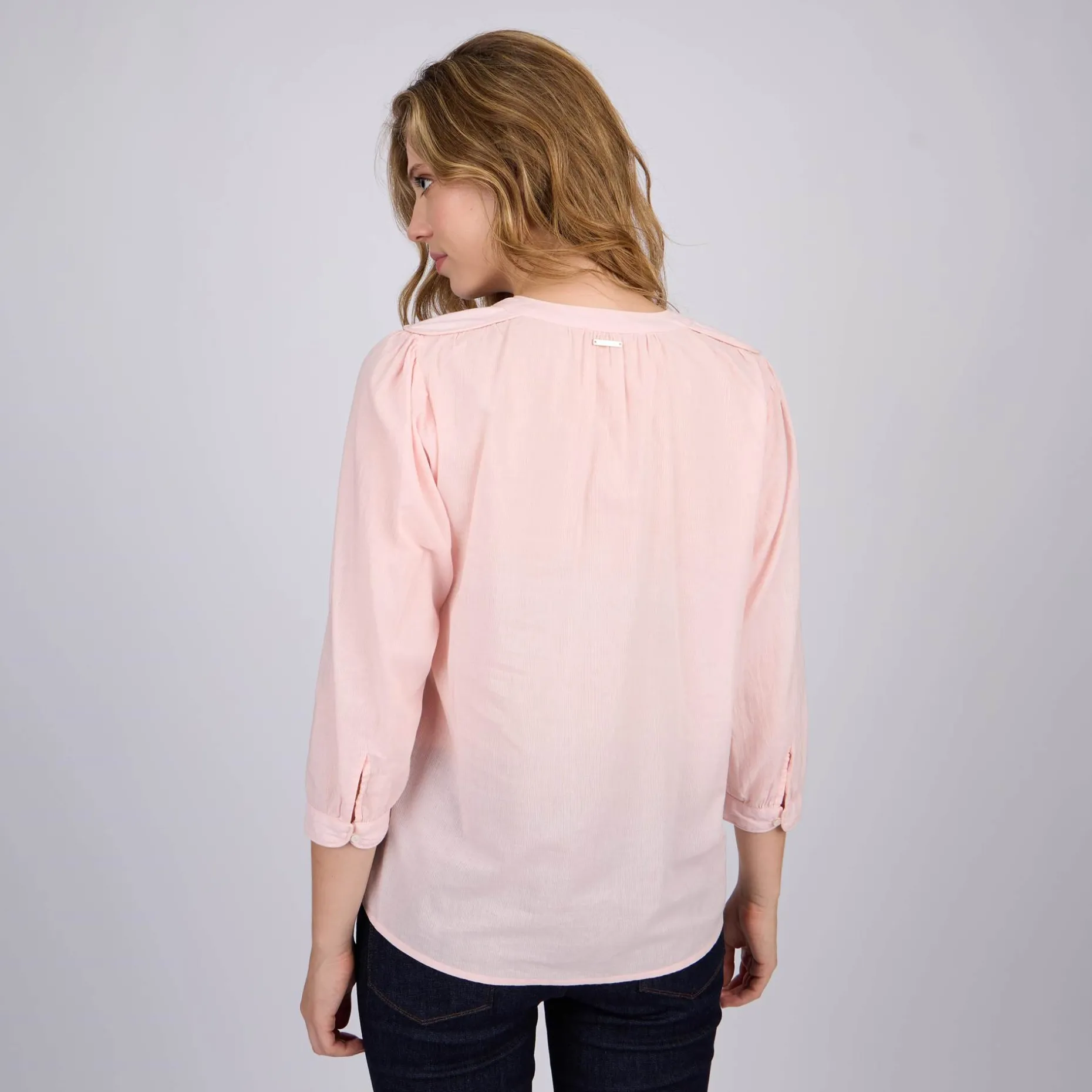 Femme Mise Au Green Blouse à rayures ton sur ton