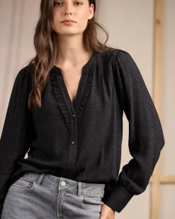 Femme Mise Au Green Blouse détail lurex