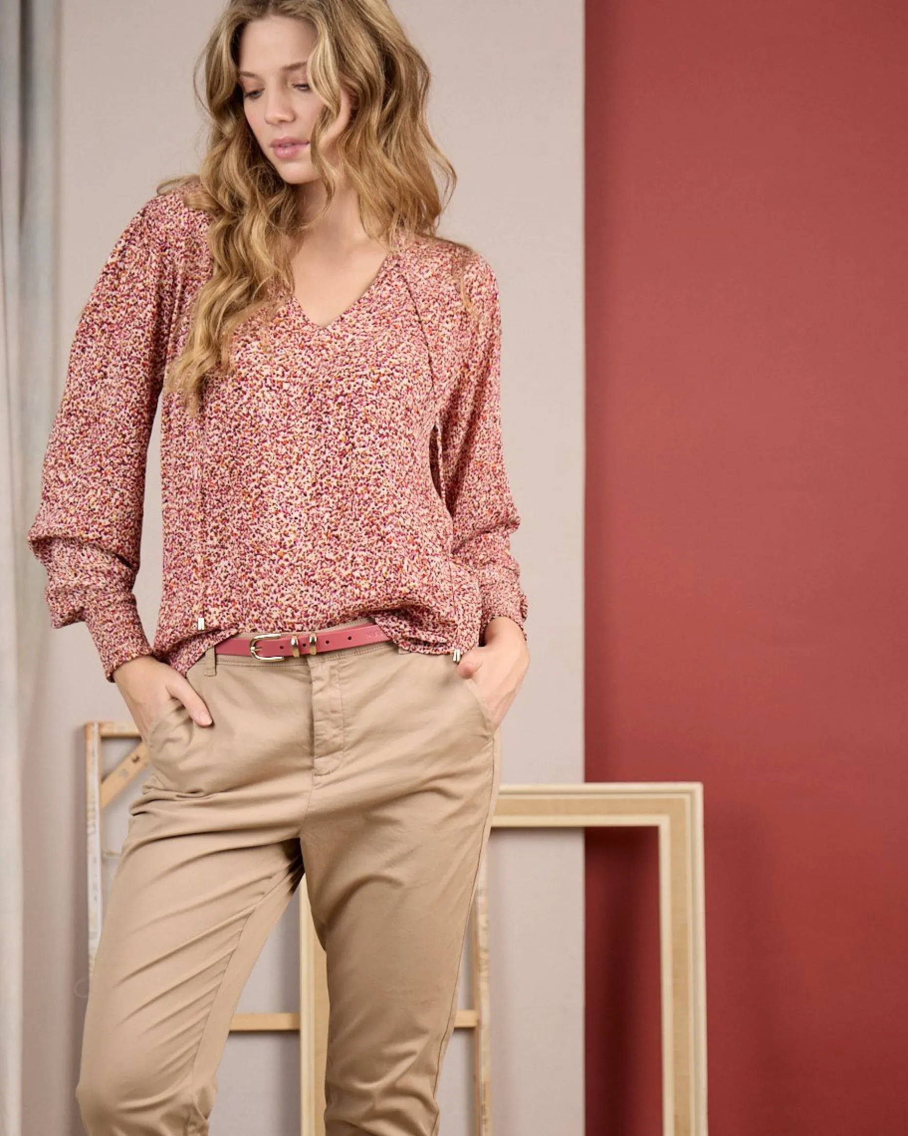 Femme Mise Au Green Blouse inspiration florale