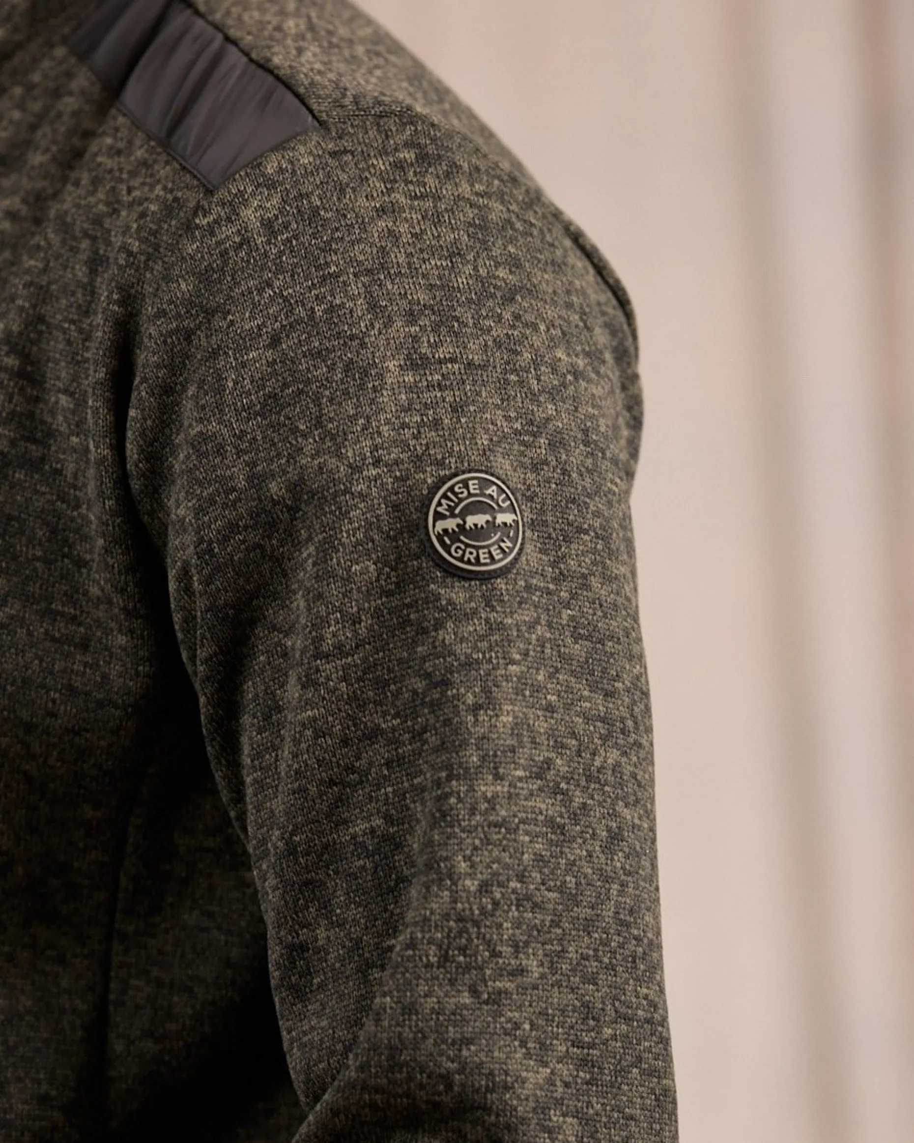 Homme Mise Au Green Blouson Polaire détail épaule