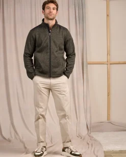 Homme Mise Au Green Blouson Polaire détail épaule