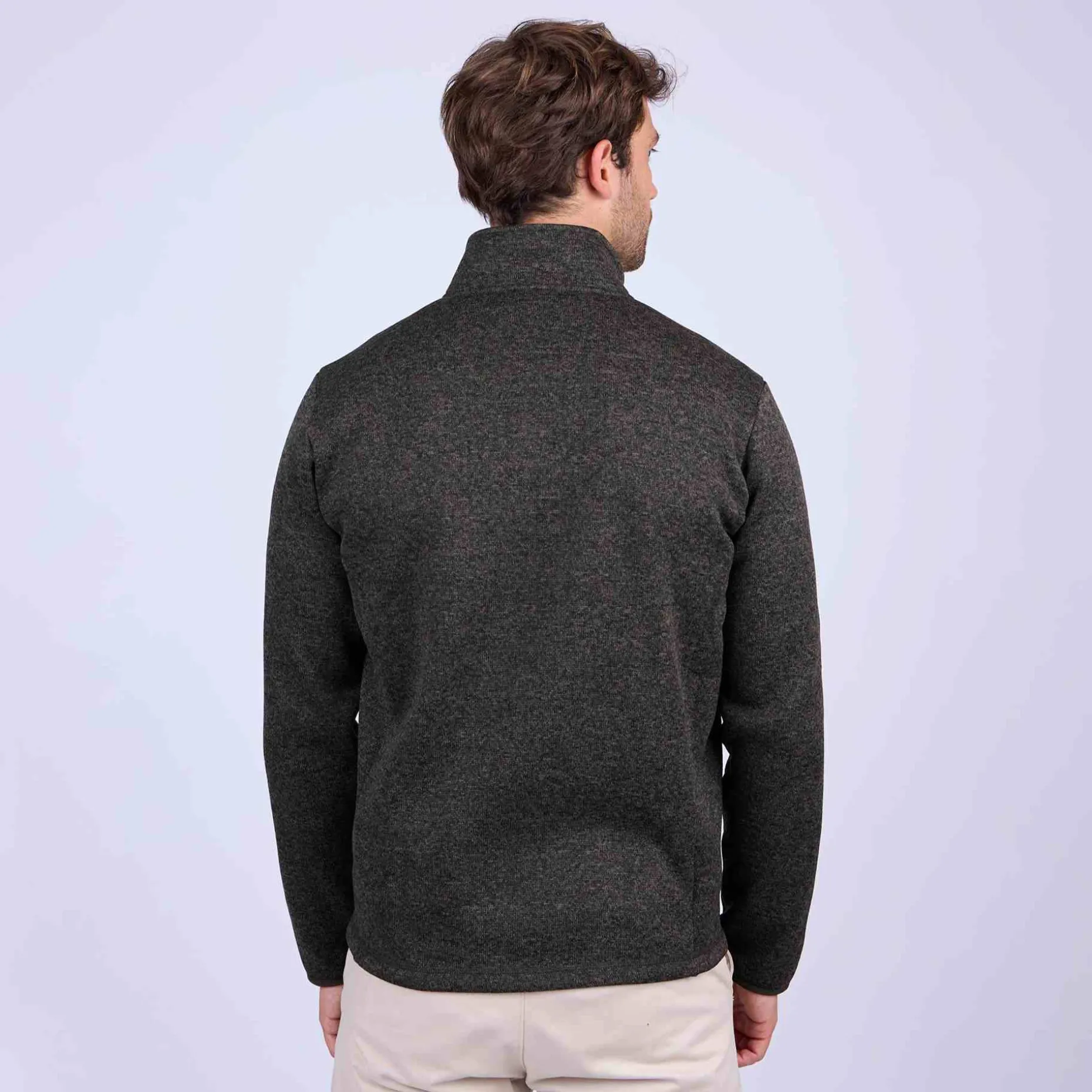 Homme Mise Au Green Blouson Polaire détail épaule