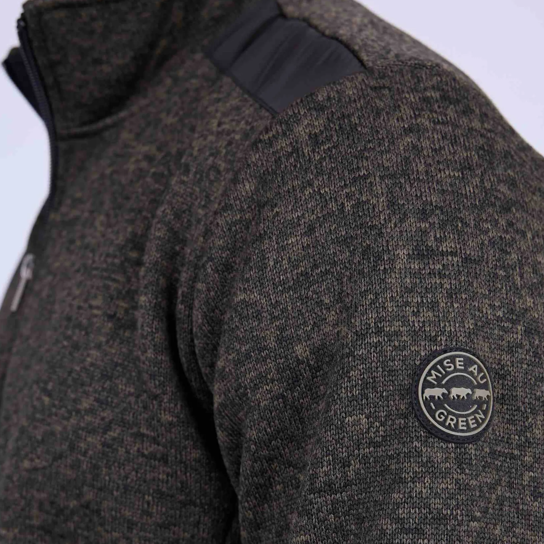 Homme Mise Au Green Blouson Polaire détail épaule