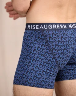 Homme Mise Au Green Boxer Adam bleu marine