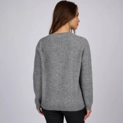 Femme Mise Au Green Cardigan détail lurex gris moyen