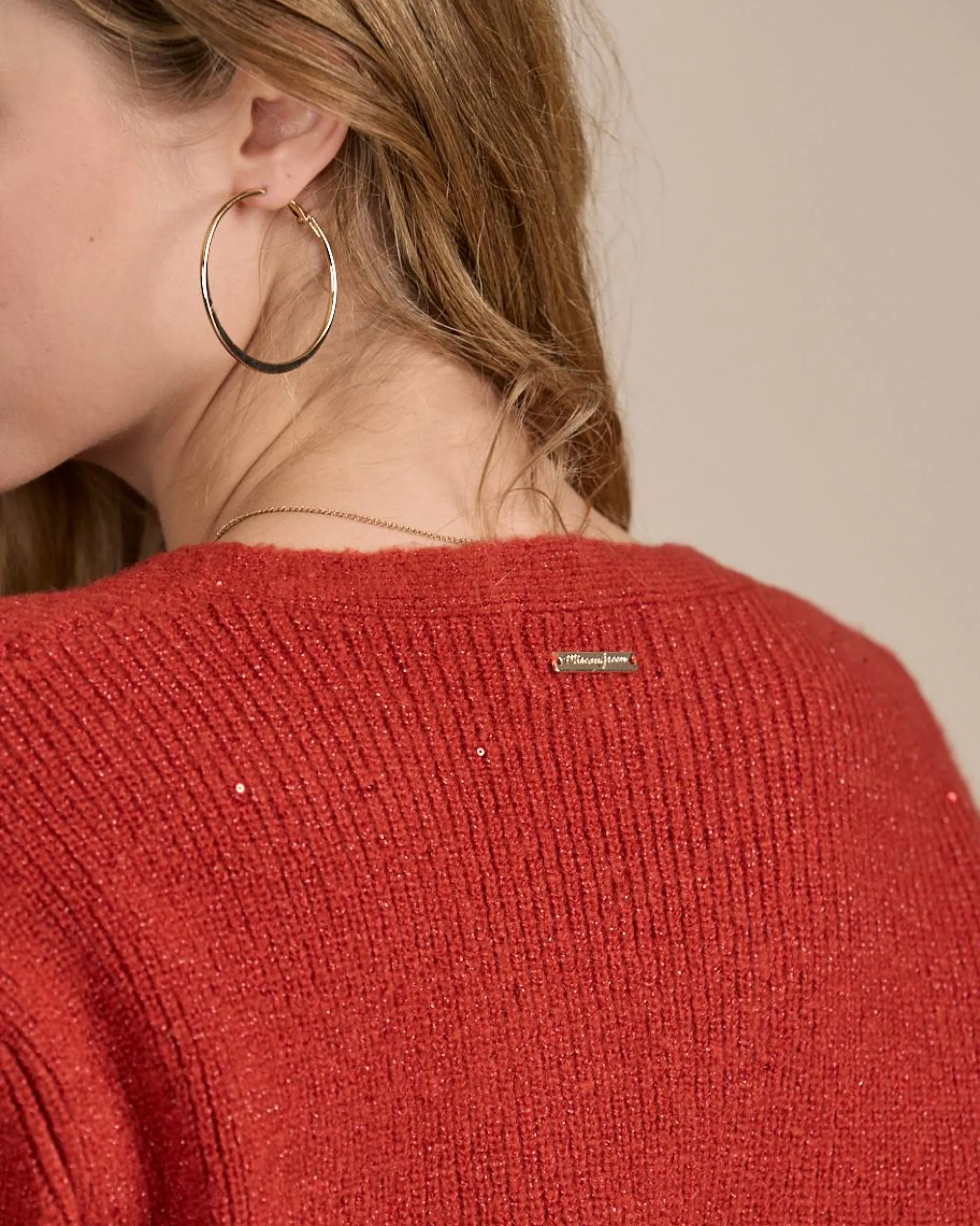 Femme Mise Au Green Cardigan détail lurex