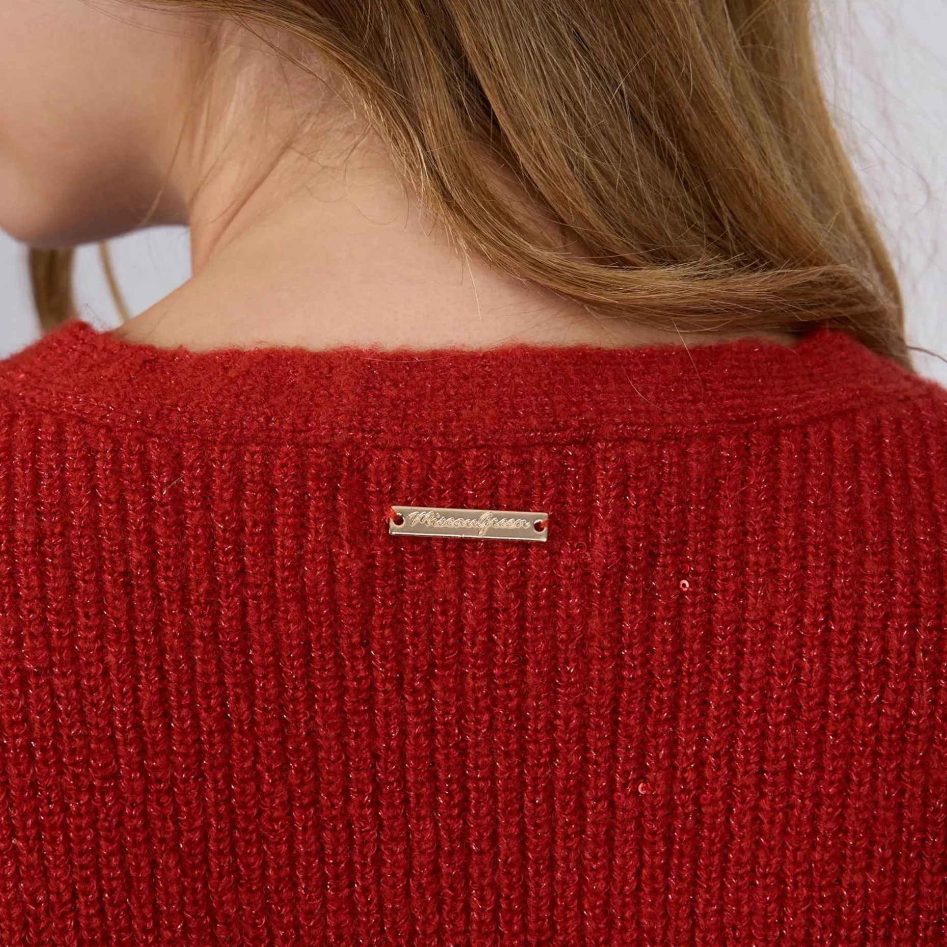 Femme Mise Au Green Cardigan détail lurex