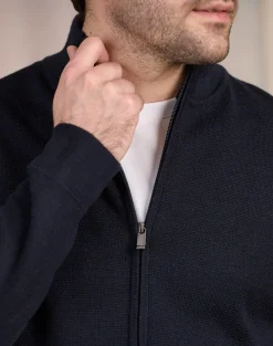 Homme Mise Au Green Cardigan zippé col montant