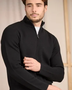 Homme Mise Au Green Cardigan zippé col montant