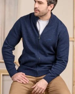 Homme Mise Au Green Cardigan zippé col montant