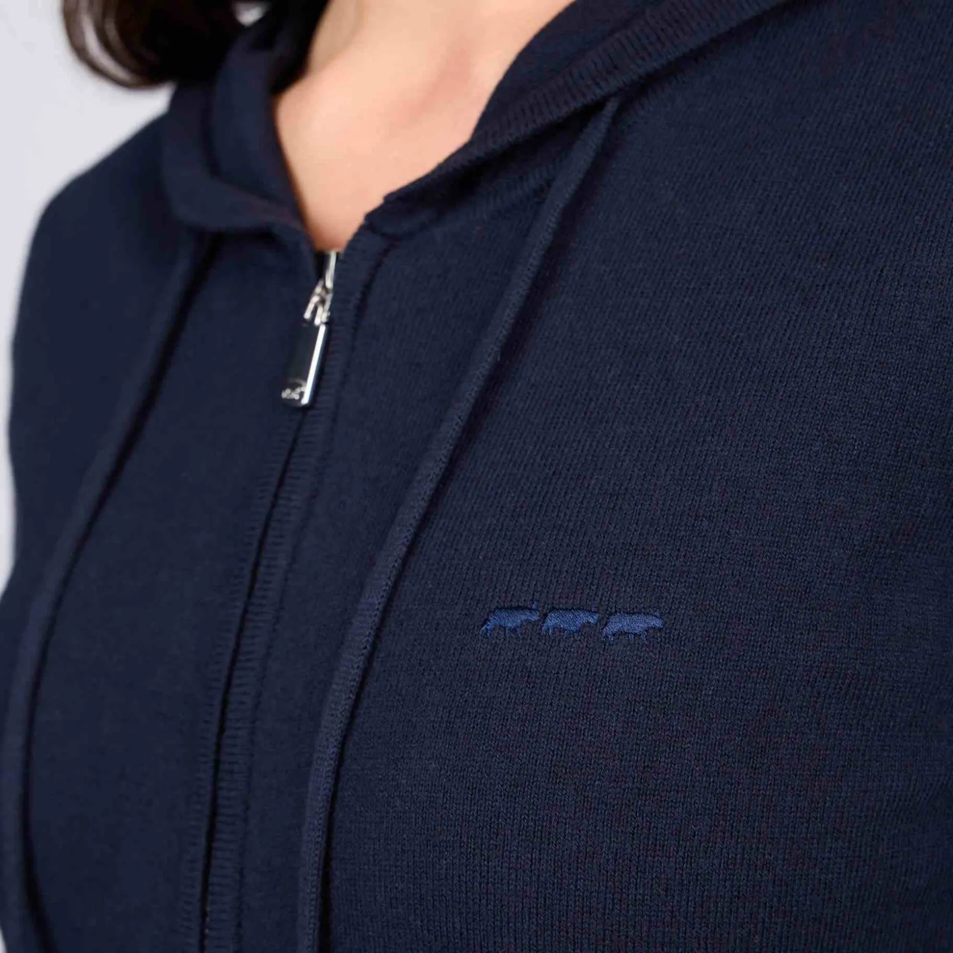 Femme Mise Au Green Cardigan zippé