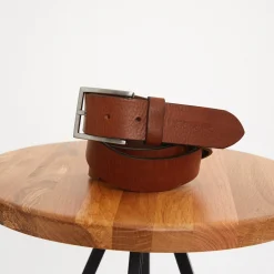 Homme Mise Au Green Ceinture à boucle unie en cuir