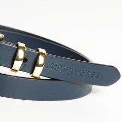 Femme Mise Au Green Ceinture fine bleu marine