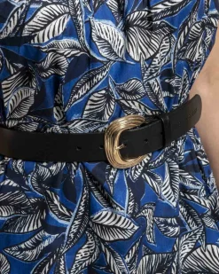 Femme Mise Au Green Ceinture signature avec boucle travaillée