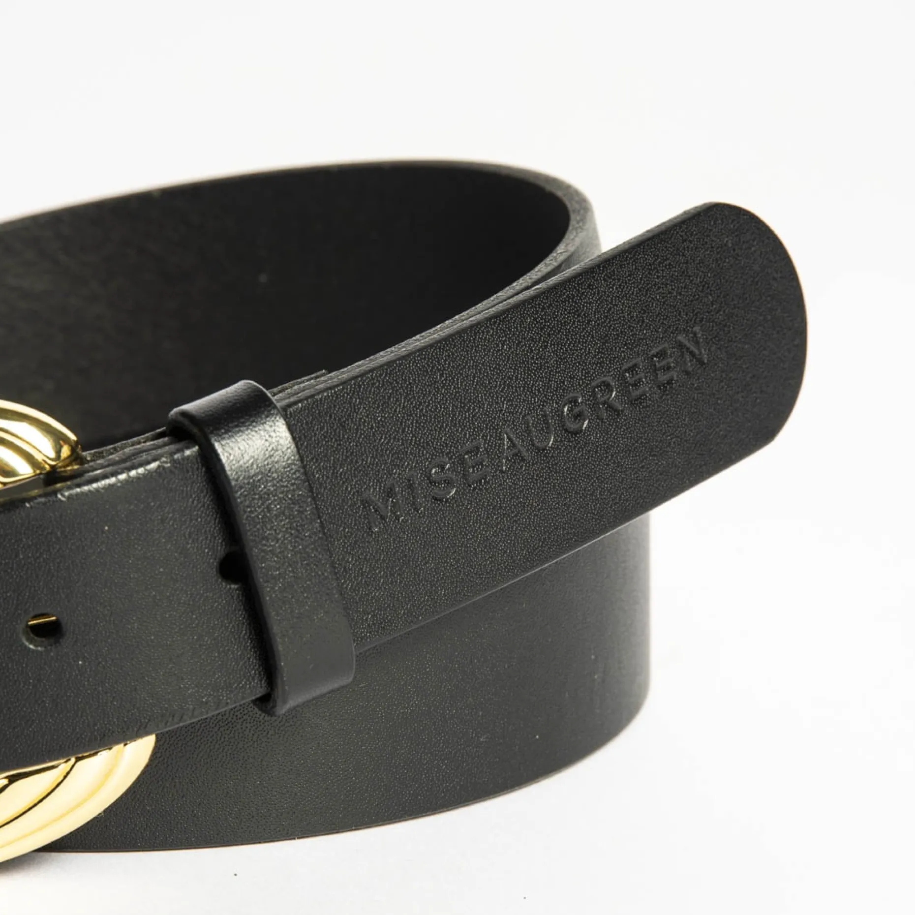 Femme Mise Au Green Ceinture signature avec boucle travaillée