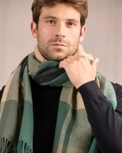 Homme Mise Au Green Écharpe à carreaux