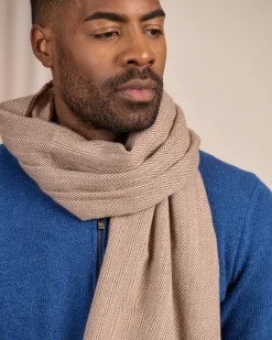 Homme Mise Au Green Écharpe à motif chevron