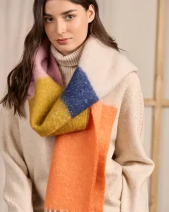 Femme Mise Au Green Écharpe Camila bleu marine