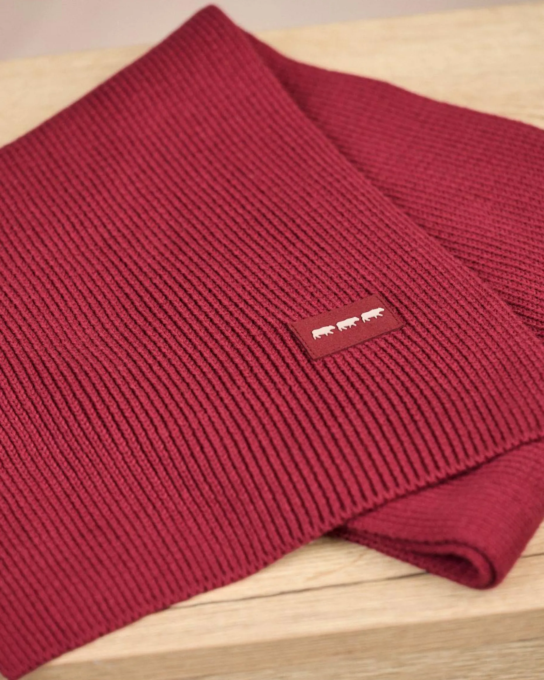 Homme Mise Au Green Écharpe unie en tricot