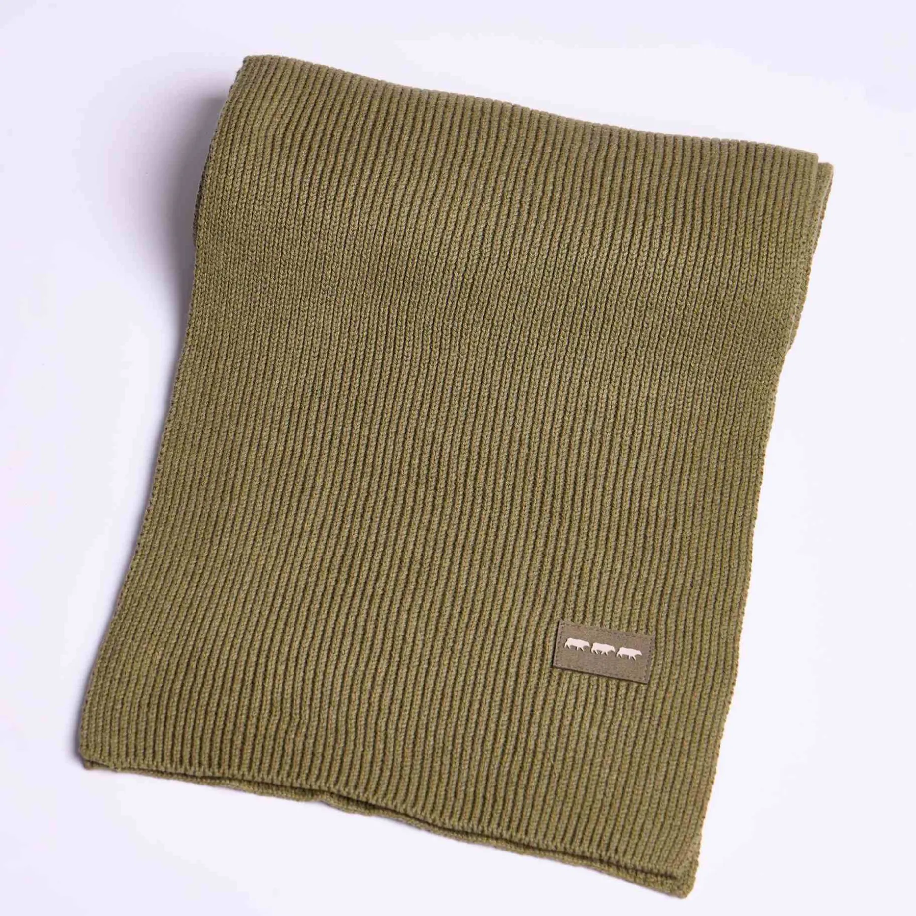 Homme Mise Au Green Écharpe unie en tricot
