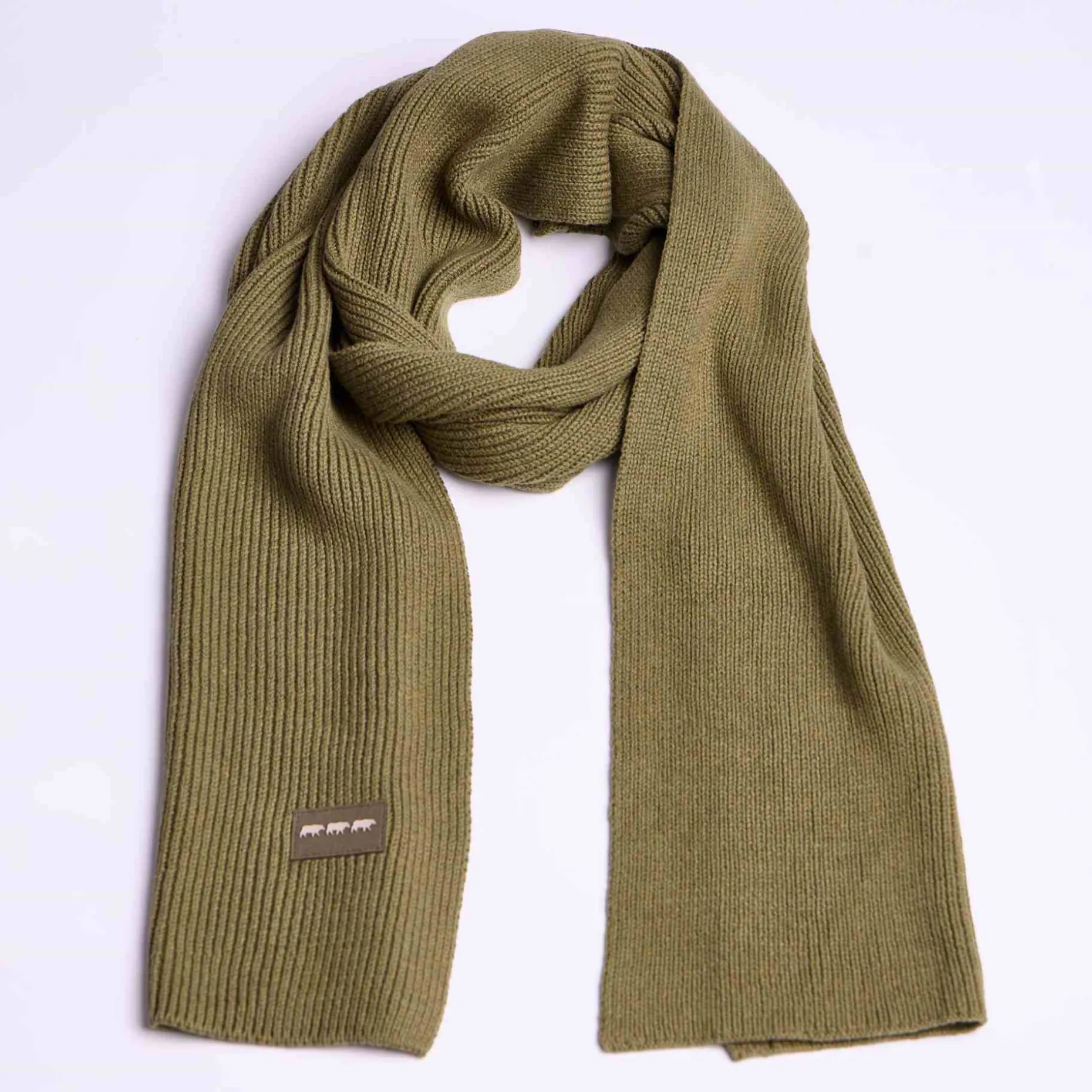 Homme Mise Au Green Écharpe unie en tricot