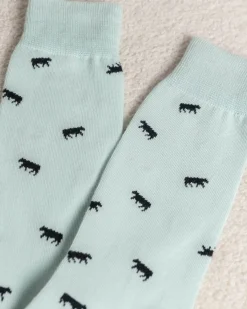 Homme Mise Au Green Chaussettes Billie vert eau