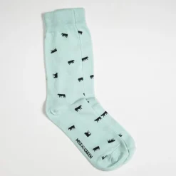 Homme Mise Au Green Chaussettes Billie vert eau