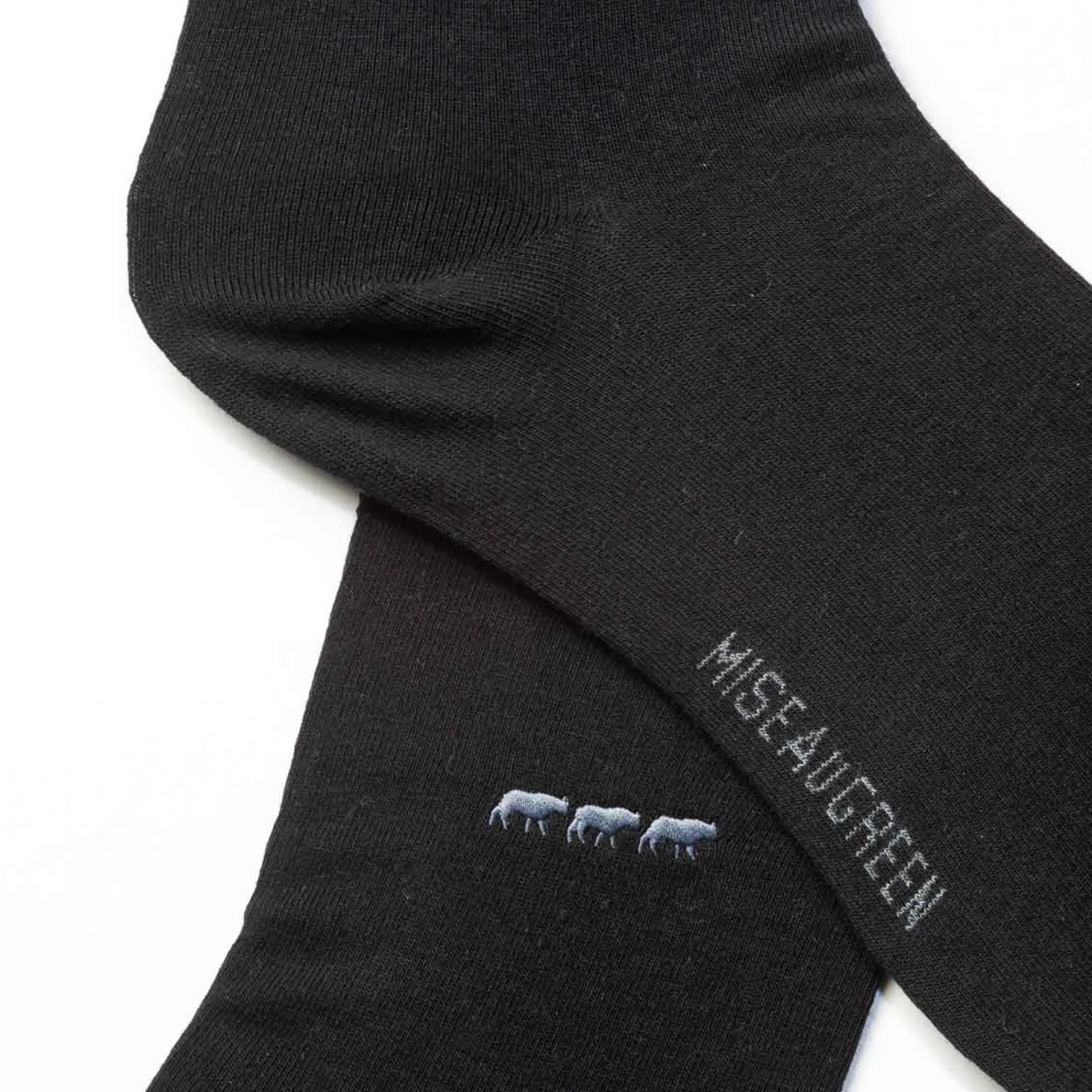 Homme Mise Au Green Chaussettes unies broderie 3 vaches