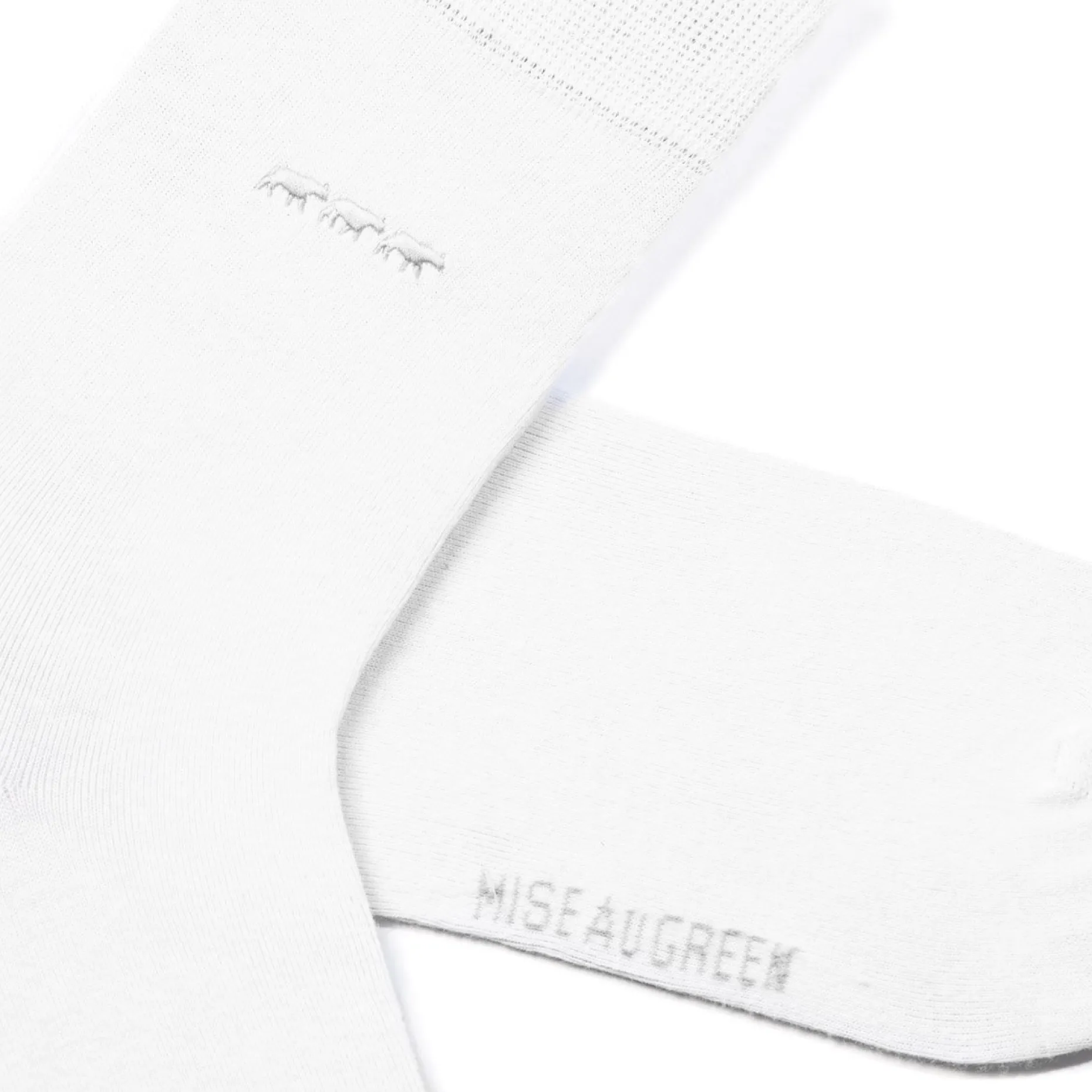 Homme Mise Au Green Chaussettes unies broderie 3 vaches