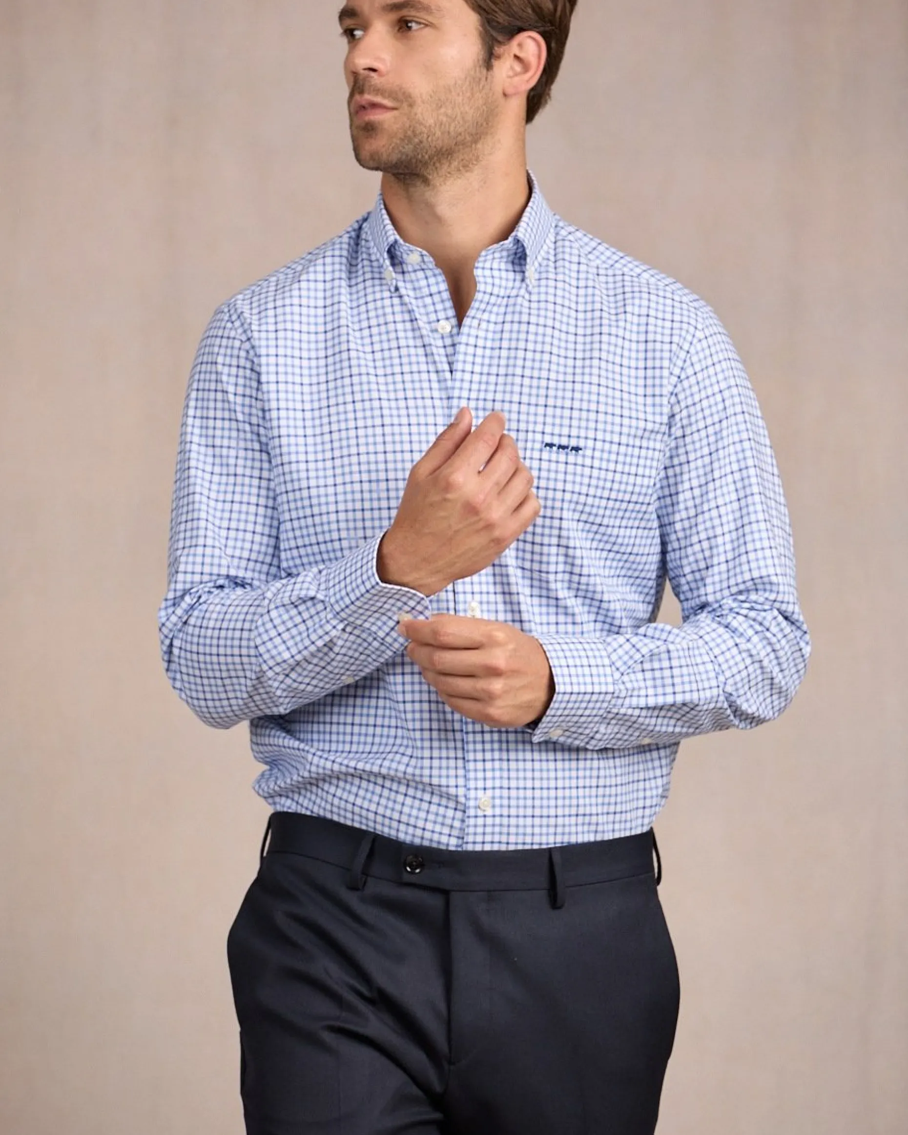 Homme Mise Au Green Chemise à carreaux