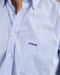 Homme Mise Au Green Chemise à carreaux vichy vichy ciel