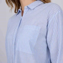 Femme Mise Au Green Chemise à fines rayures