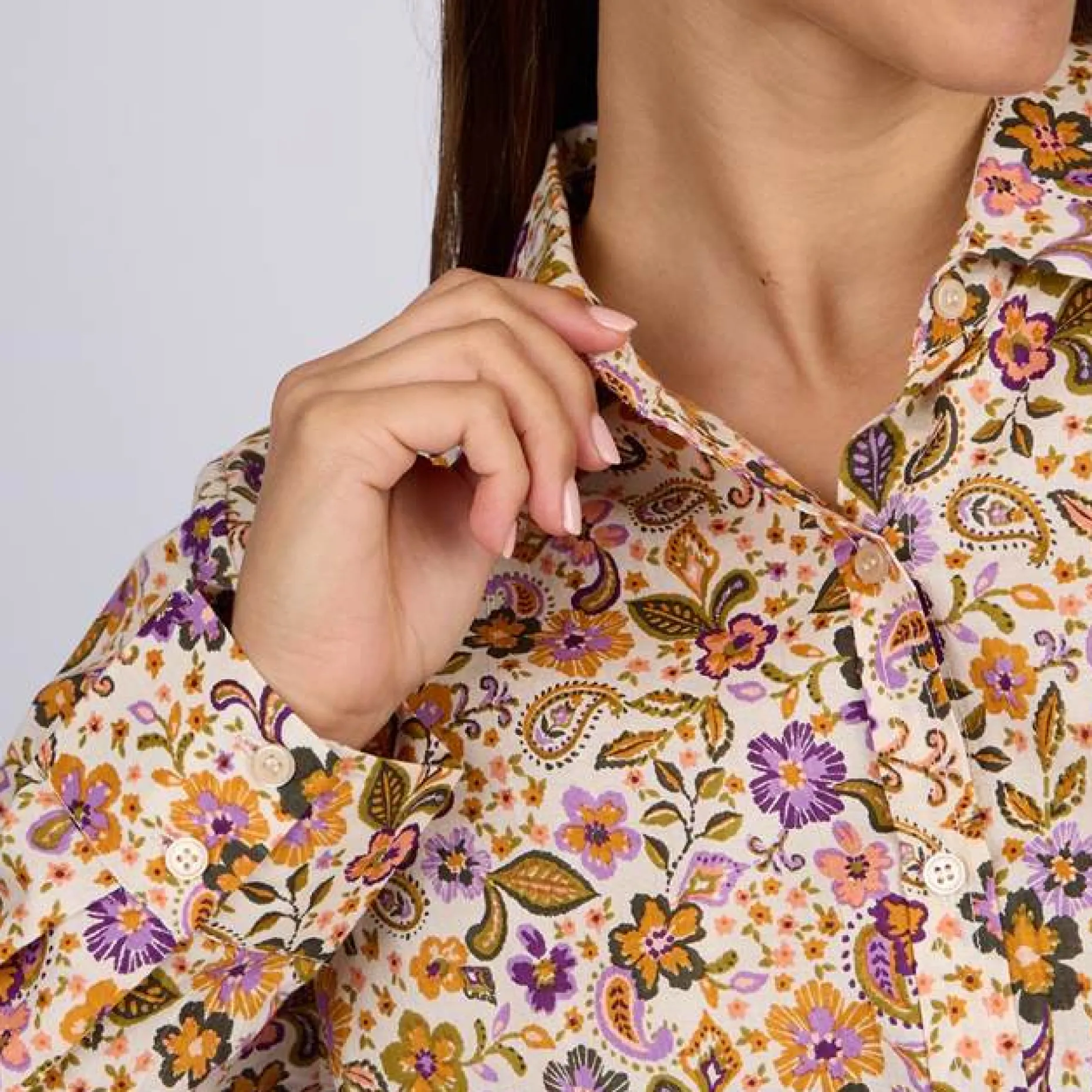 Femme Mise Au Green Chemise à imprimé floral