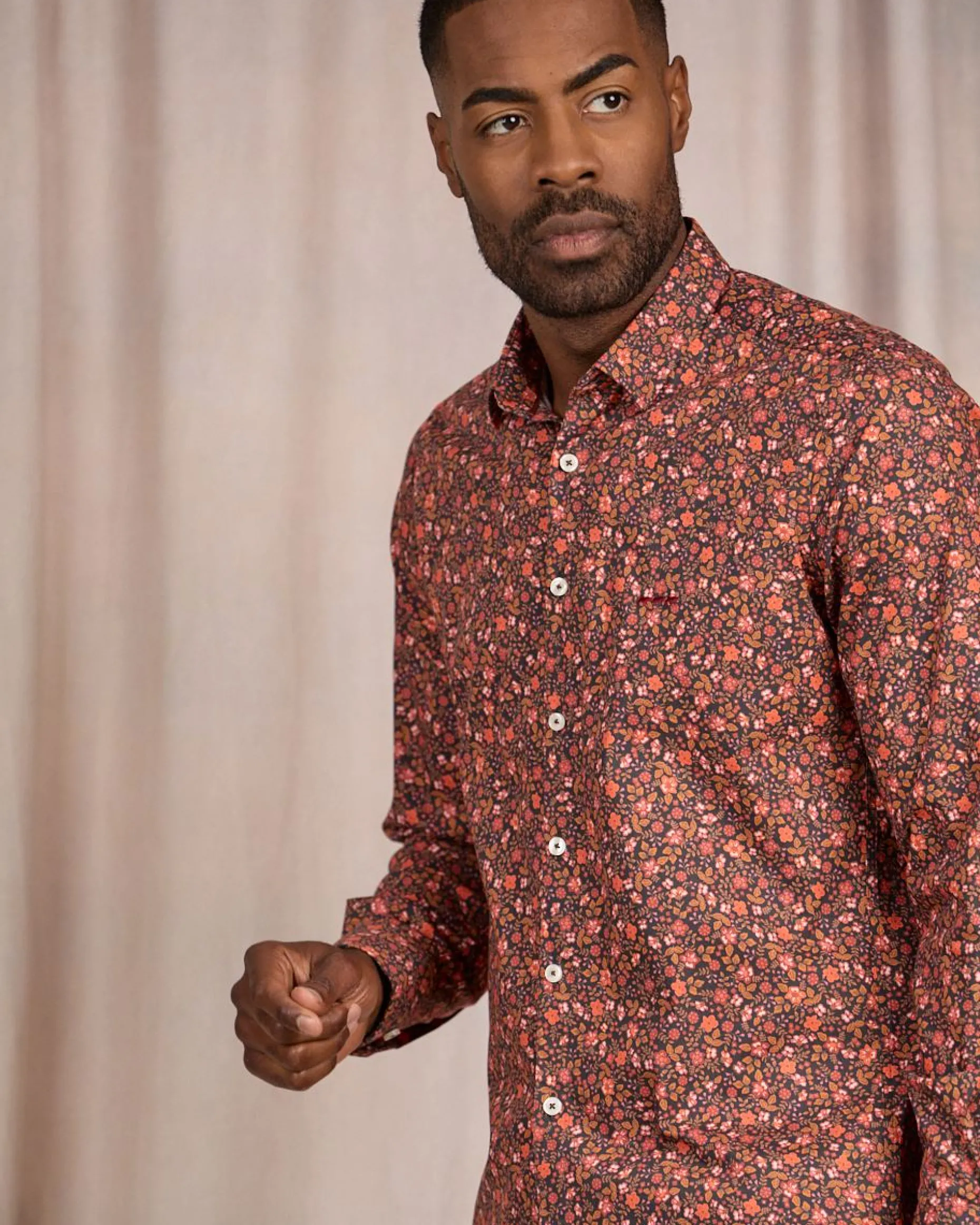 Homme Mise Au Green Chemise à imprimé floral