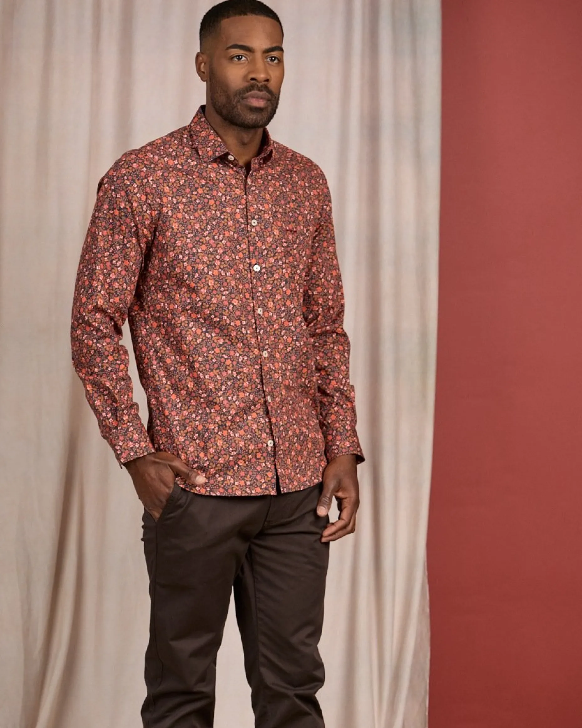 Homme Mise Au Green Chemise à imprimé floral