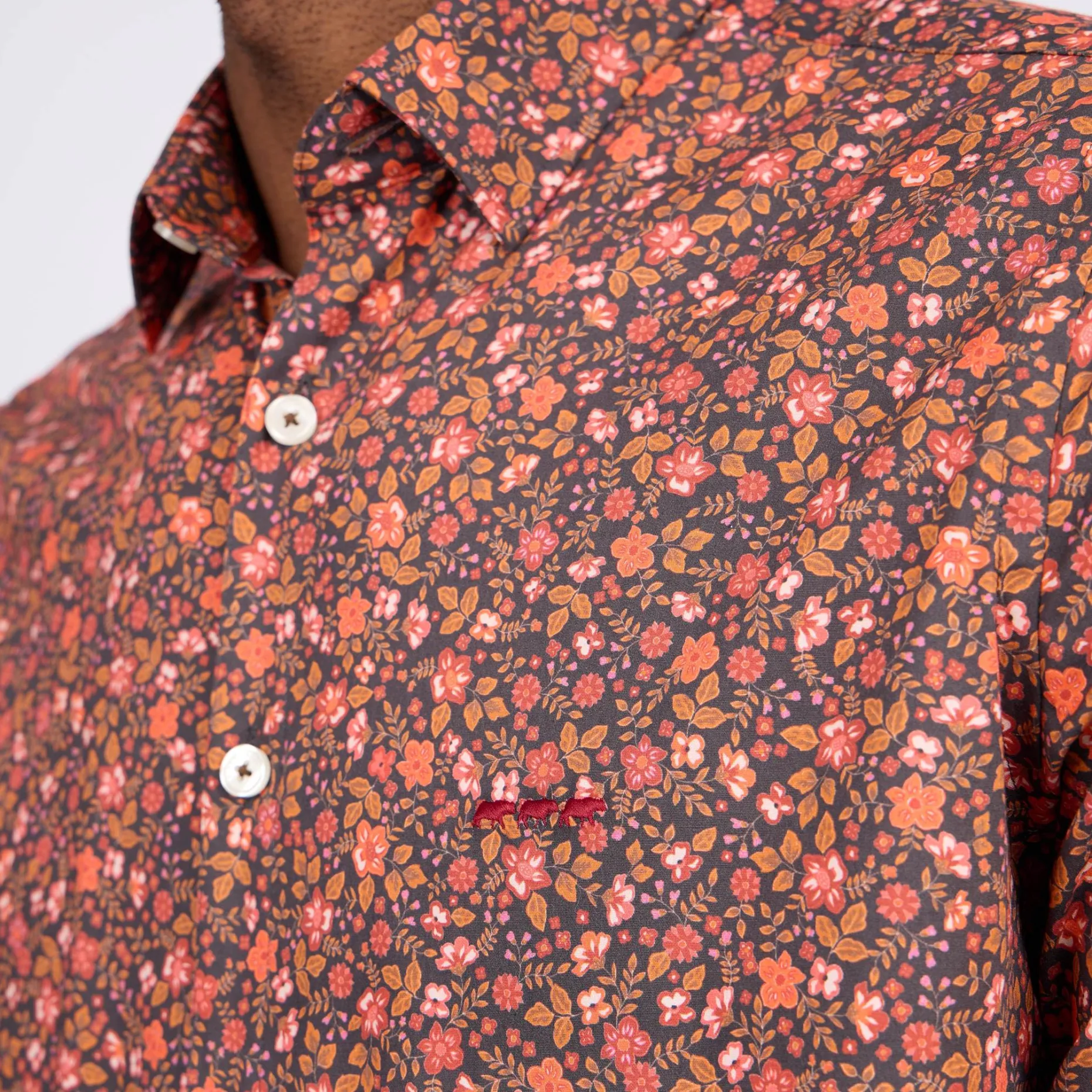 Homme Mise Au Green Chemise à imprimé floral