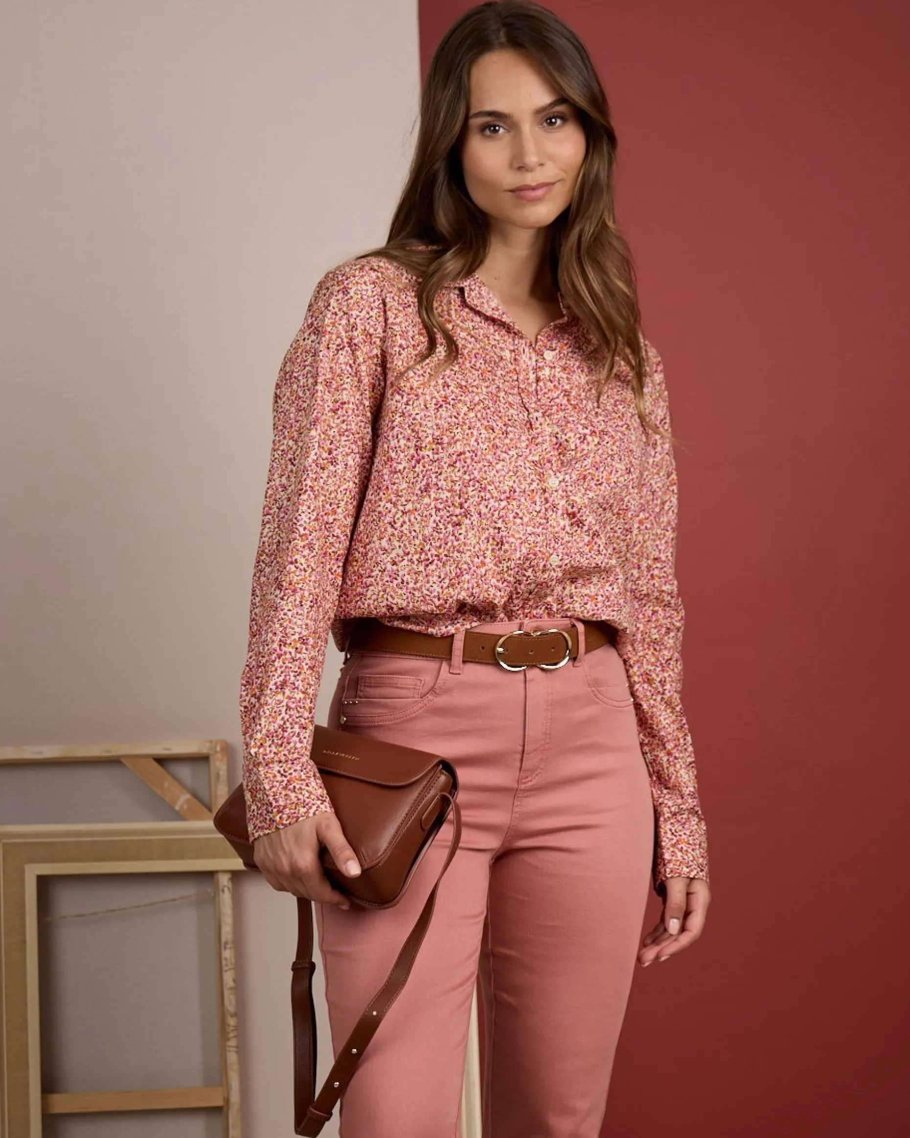 Femme Mise Au Green Chemise à imprimé floral