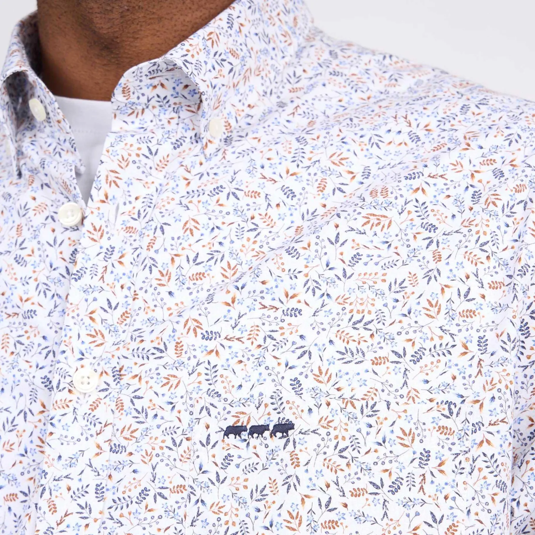 Homme Mise Au Green Chemise à imprimé végétal