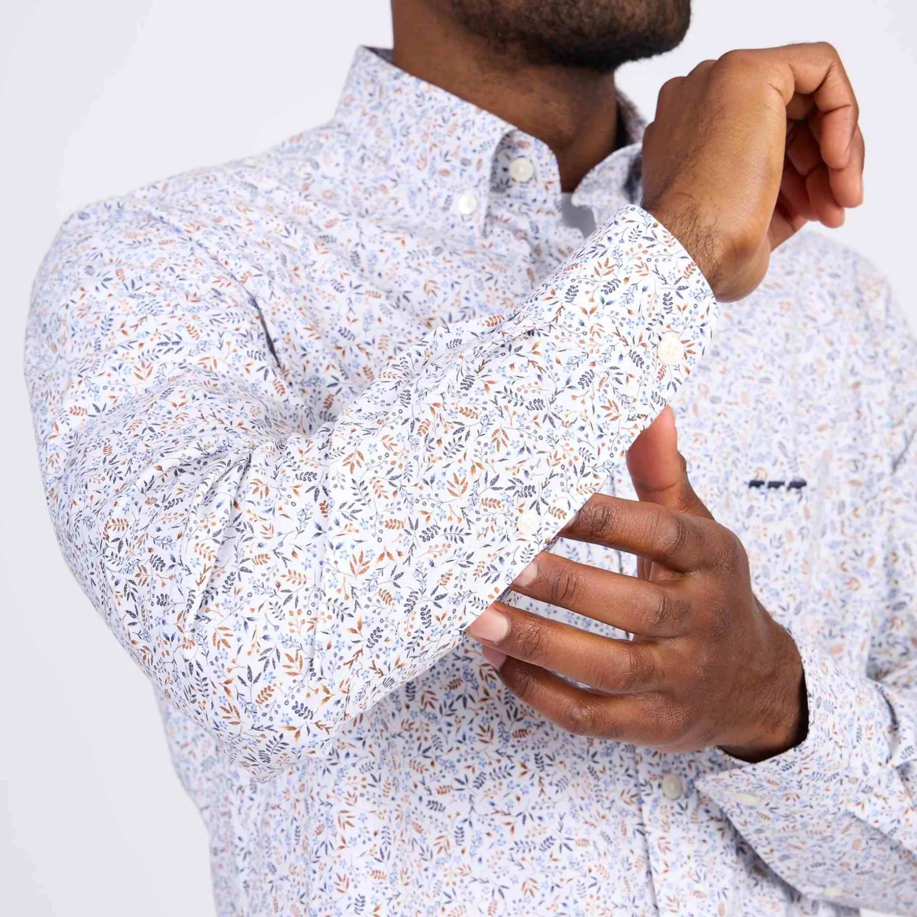 Homme Mise Au Green Chemise à imprimé végétal