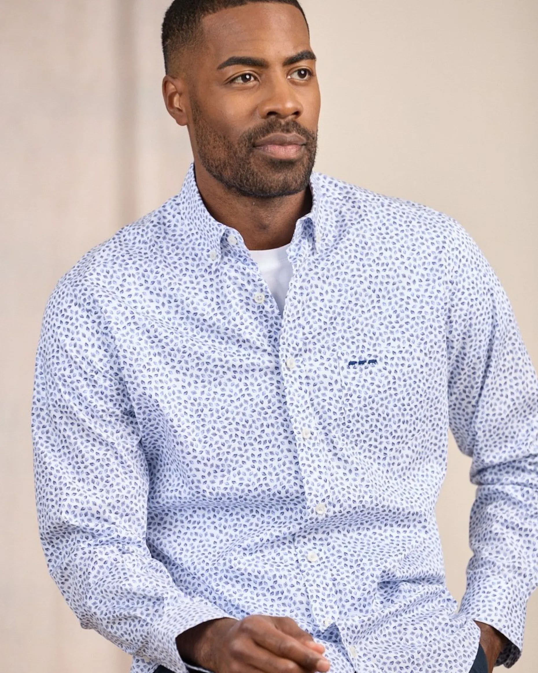 Homme Mise Au Green Chemise à micro motifs