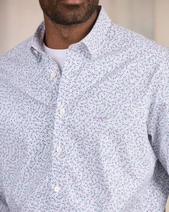 Homme Mise Au Green Chemise à micro motifs