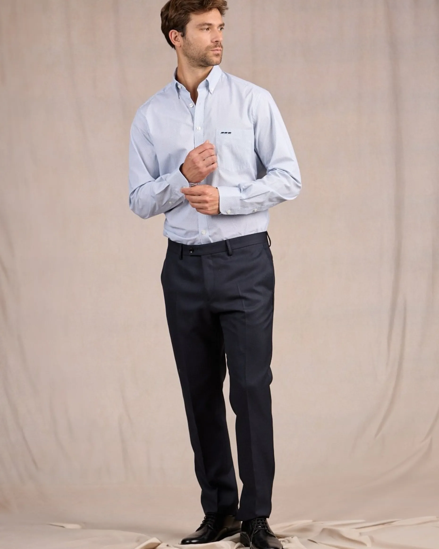 Homme Mise Au Green Chemise à micro motifs