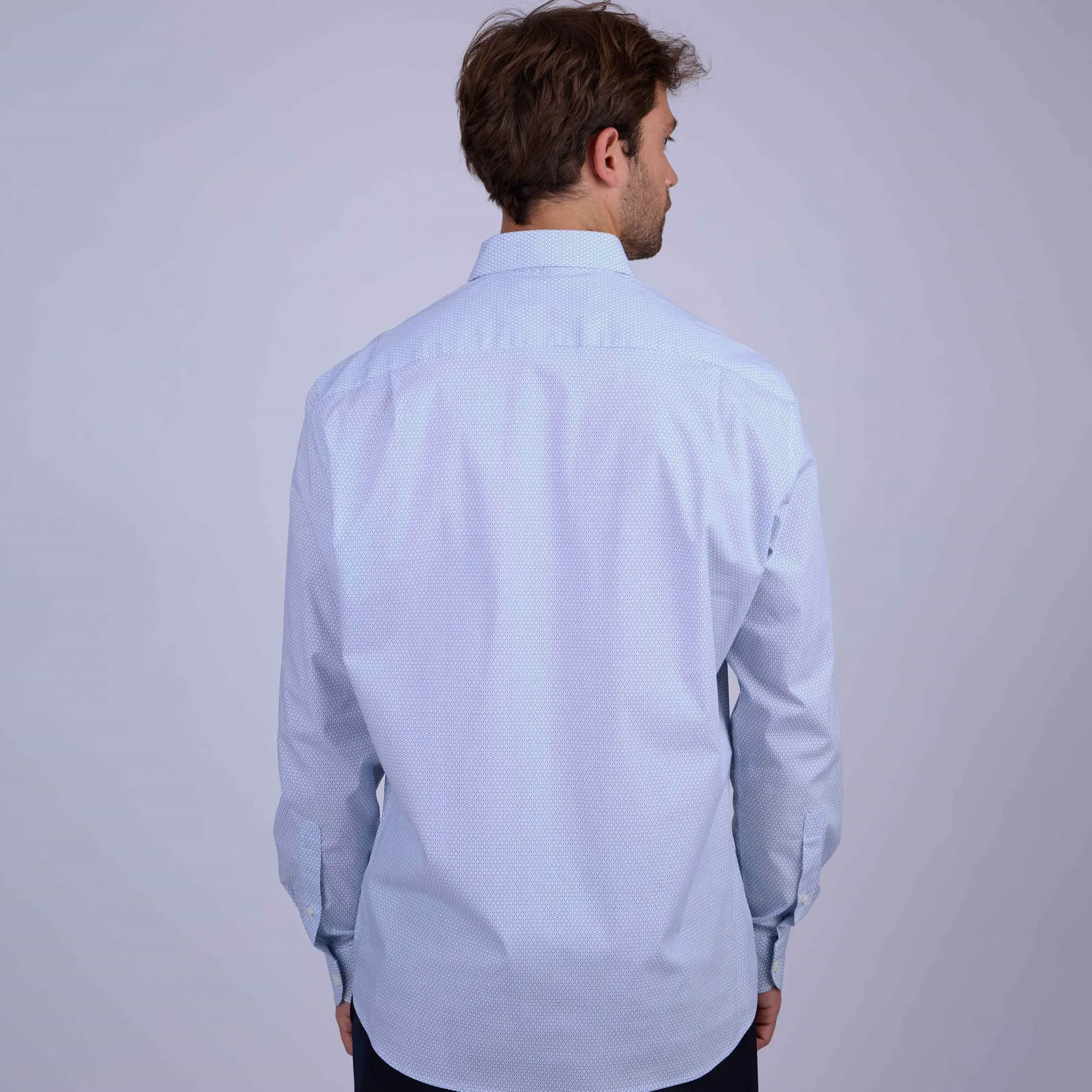 Homme Mise Au Green Chemise à micro motifs