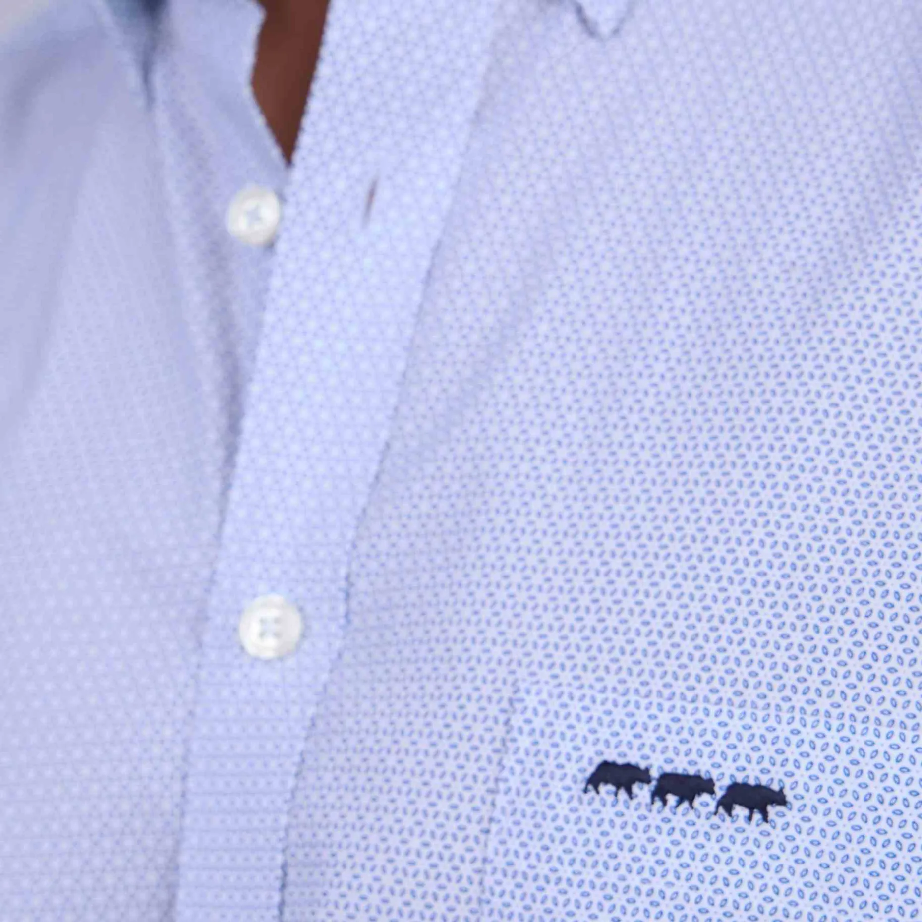 Homme Mise Au Green Chemise à micro motifs