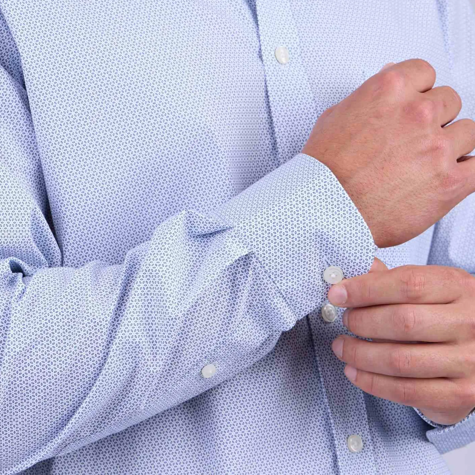 Homme Mise Au Green Chemise à micro motifs