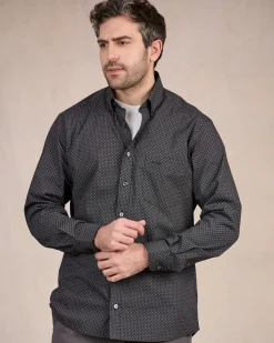 Homme Mise Au Green Chemise à micro motifs