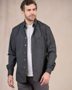 Homme Mise Au Green Chemise à micro motifs