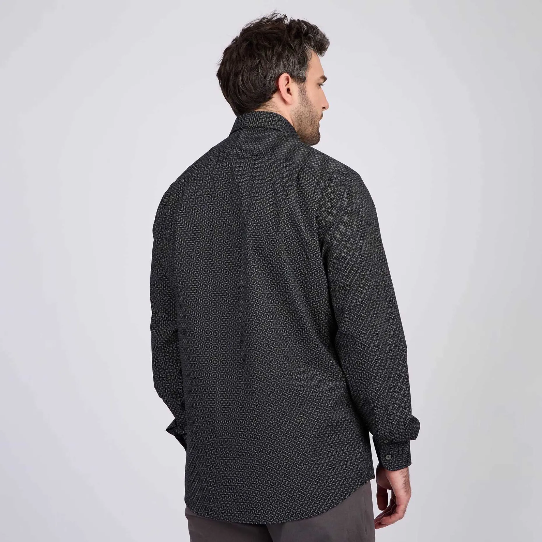 Homme Mise Au Green Chemise à micro motifs