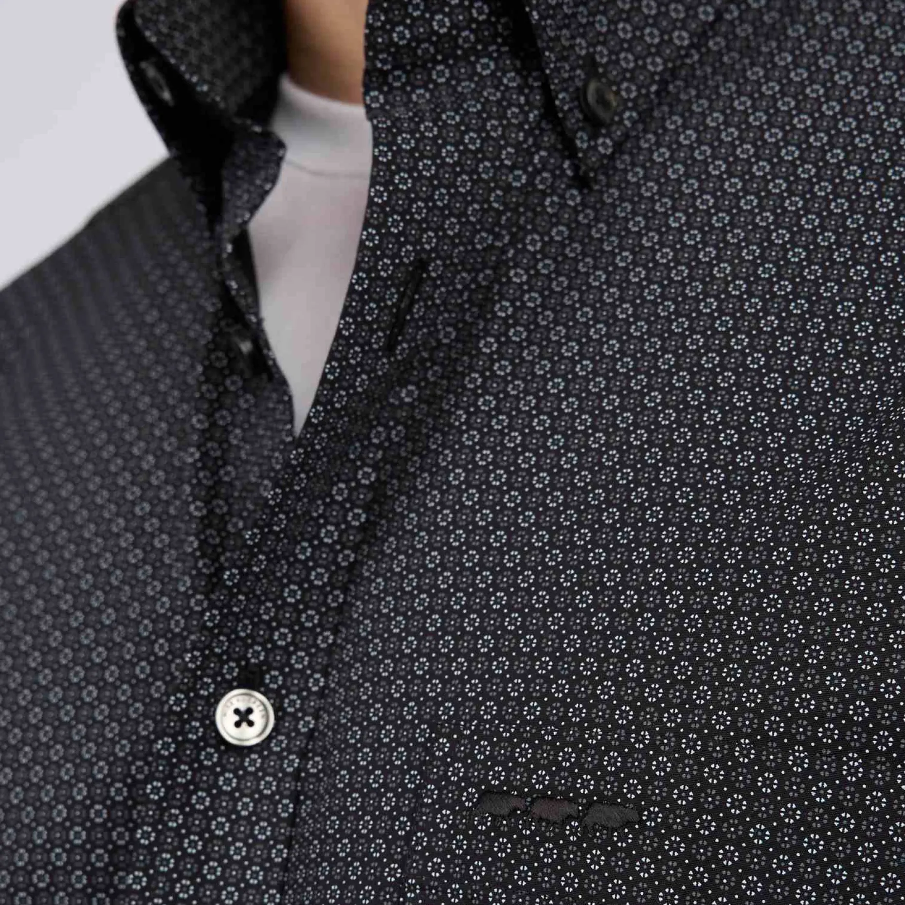 Homme Mise Au Green Chemise à micro motifs